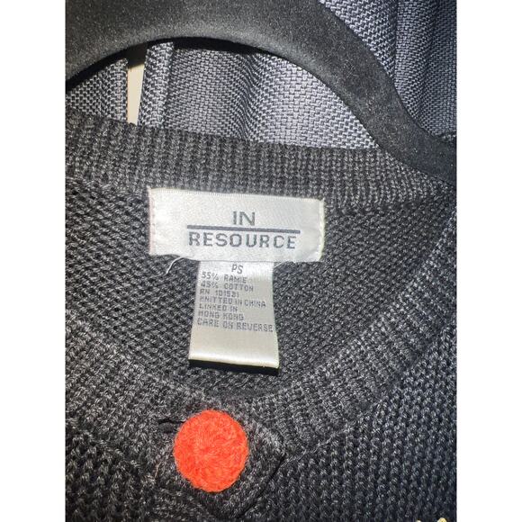 Ugly Halloween Sweater Vest Pumpkin Spiderweb Vintage Size Petite Small - Picture 2 of 4